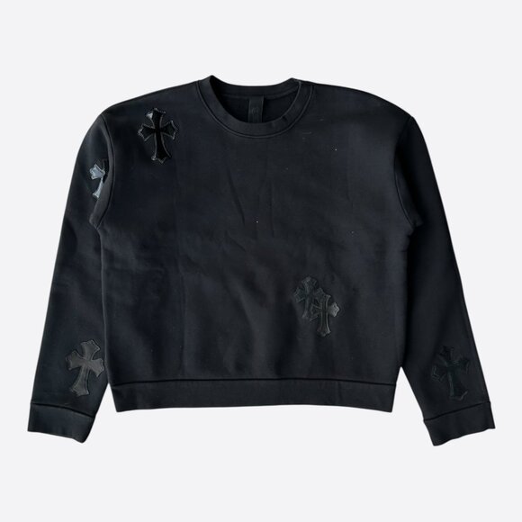 Chrome Hearts Black Cross Patch Sweater